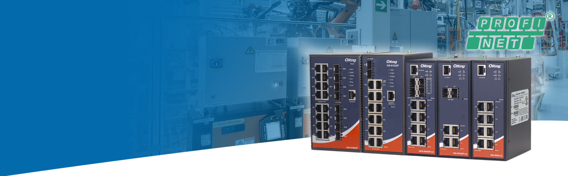 ORing Empowers Automation
with Seamless Connectivity 
through PROFINET-Certified Series